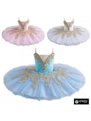 Vestito Tutù Saggio Danza Romantico Bicolore Fata Ballet Donna Bambina DANC287